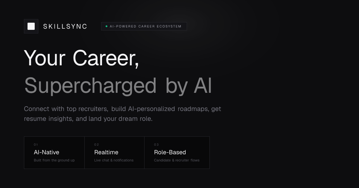 SkillSync — AI Career Platform